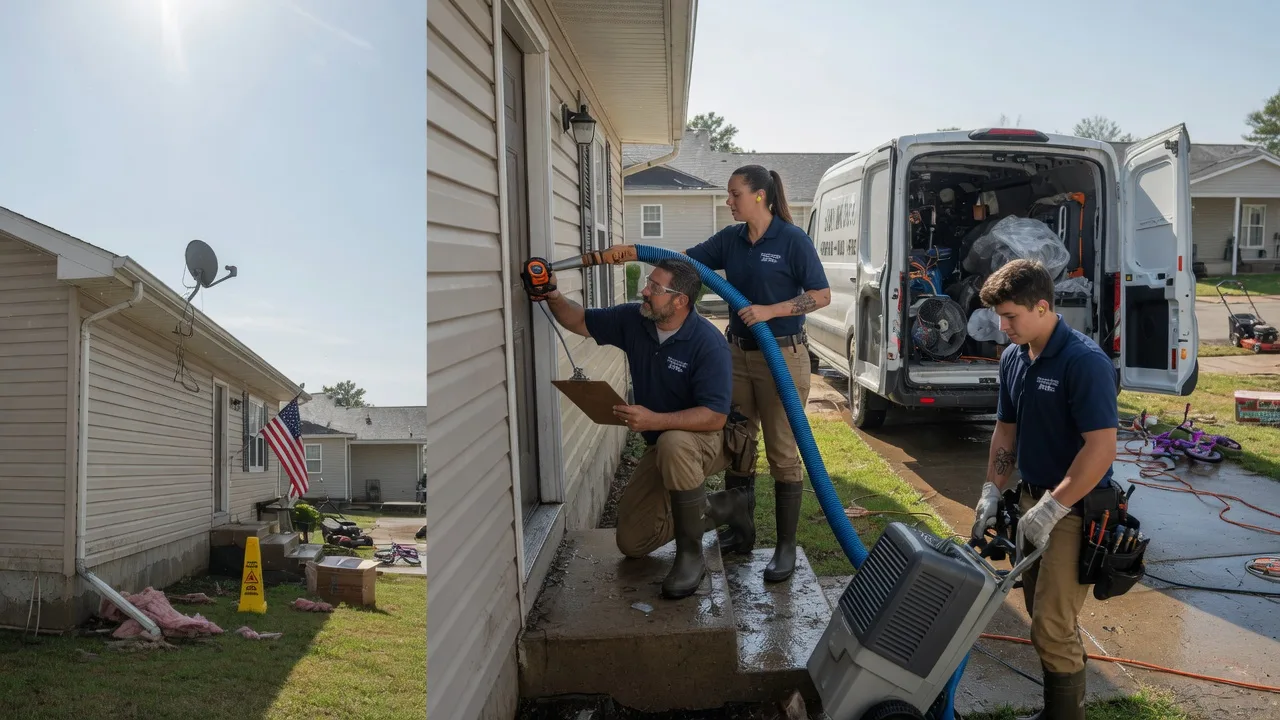 Ceiling Water Damage Restoration in Grandview, IN near me